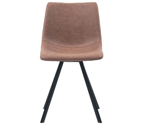 vidaXL Chaises de salle à manger 4 pcs Marron moyen Similicuir vidaXL Chaises de salle à manger 4 pcs Marron moyen Similicuir