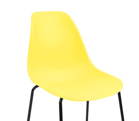 vidaXL Chaises de bar 2 pcs Jaune Plastique vidaXL Chaises de bar 2 pcs Jaune Plastique