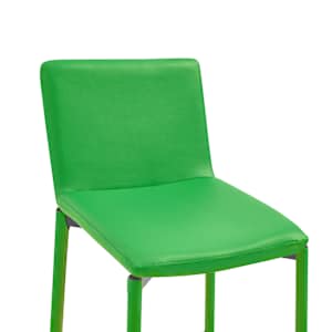 Barové stoličky 2 ks zelené umělá kůže - obrázek 6