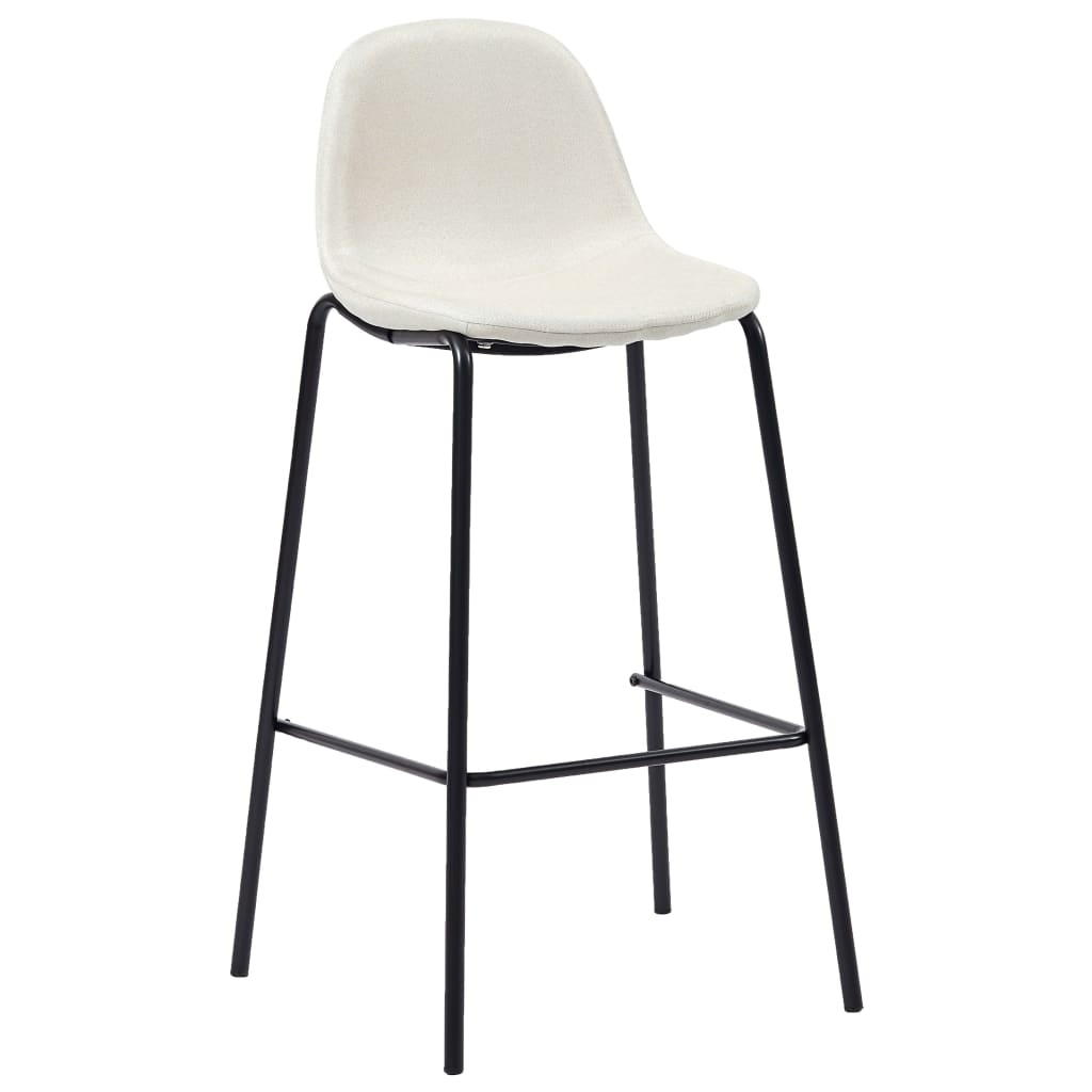 

vidaXL Barstoelen 4 st stof crème