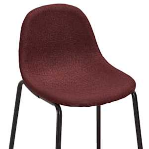 Barové židle 2 ks vínové textil - obrázek 6