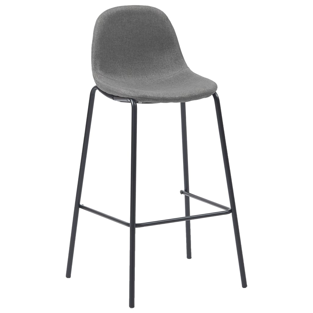 

vidaXL Barstoelen 2 st stof taupe