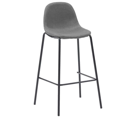 vidaXL Barstoelen 4 st stof taupe