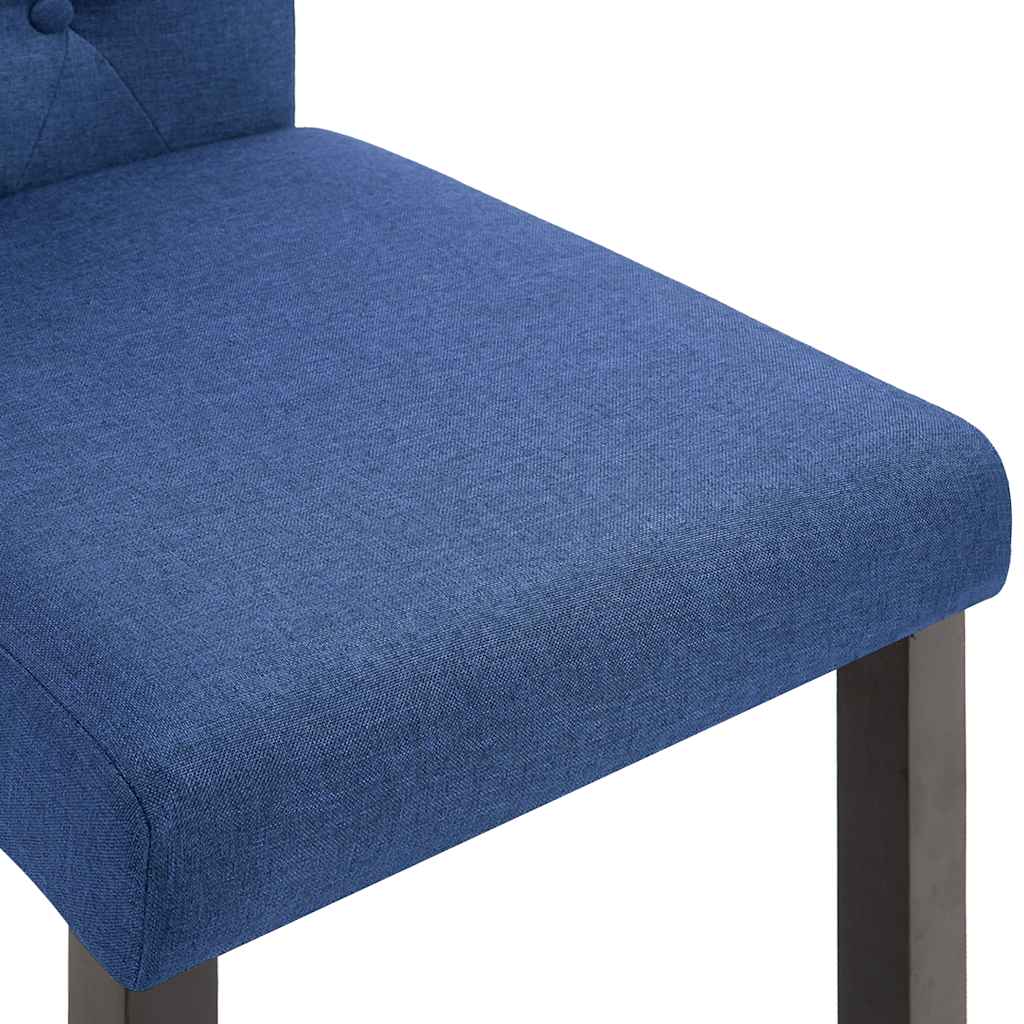 Jídelní židle 6 ks modré textil - obrázek 6