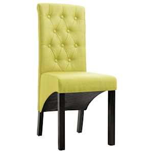 vidaXL Sedie da Pranzo Girevoli 4 pz Verde in Tessuto