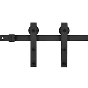 vidaXL liugukse SKIEN tarvikute komplekt 183 cm terasest, must