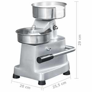 Tvarovací stroj na hamburgery 500 voskových papírů hliník 13 cm - obrázek 11
