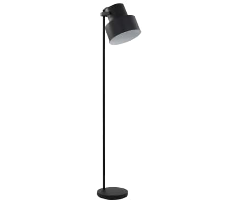 vidaXL Golvlampa metall svart E27