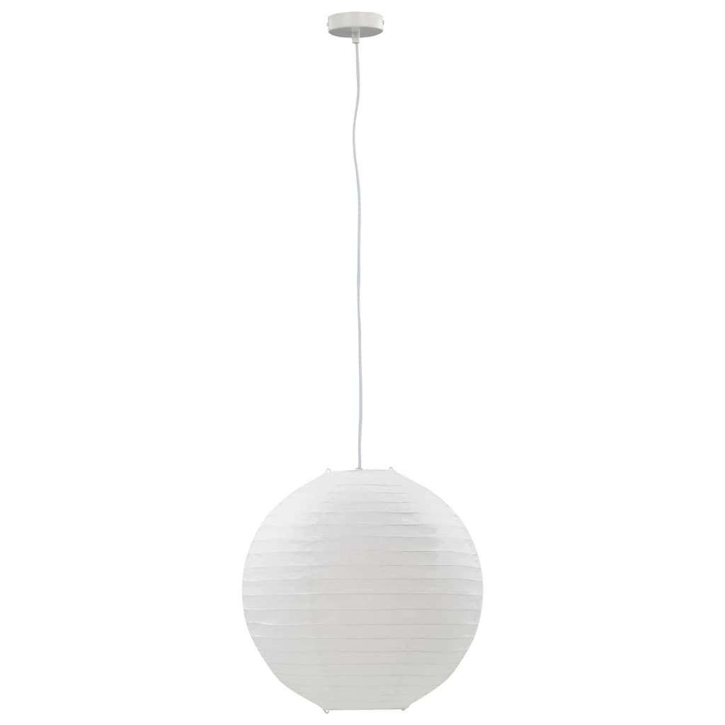 vidaXL Lampe suspendue Blanc Ø45 cm E27