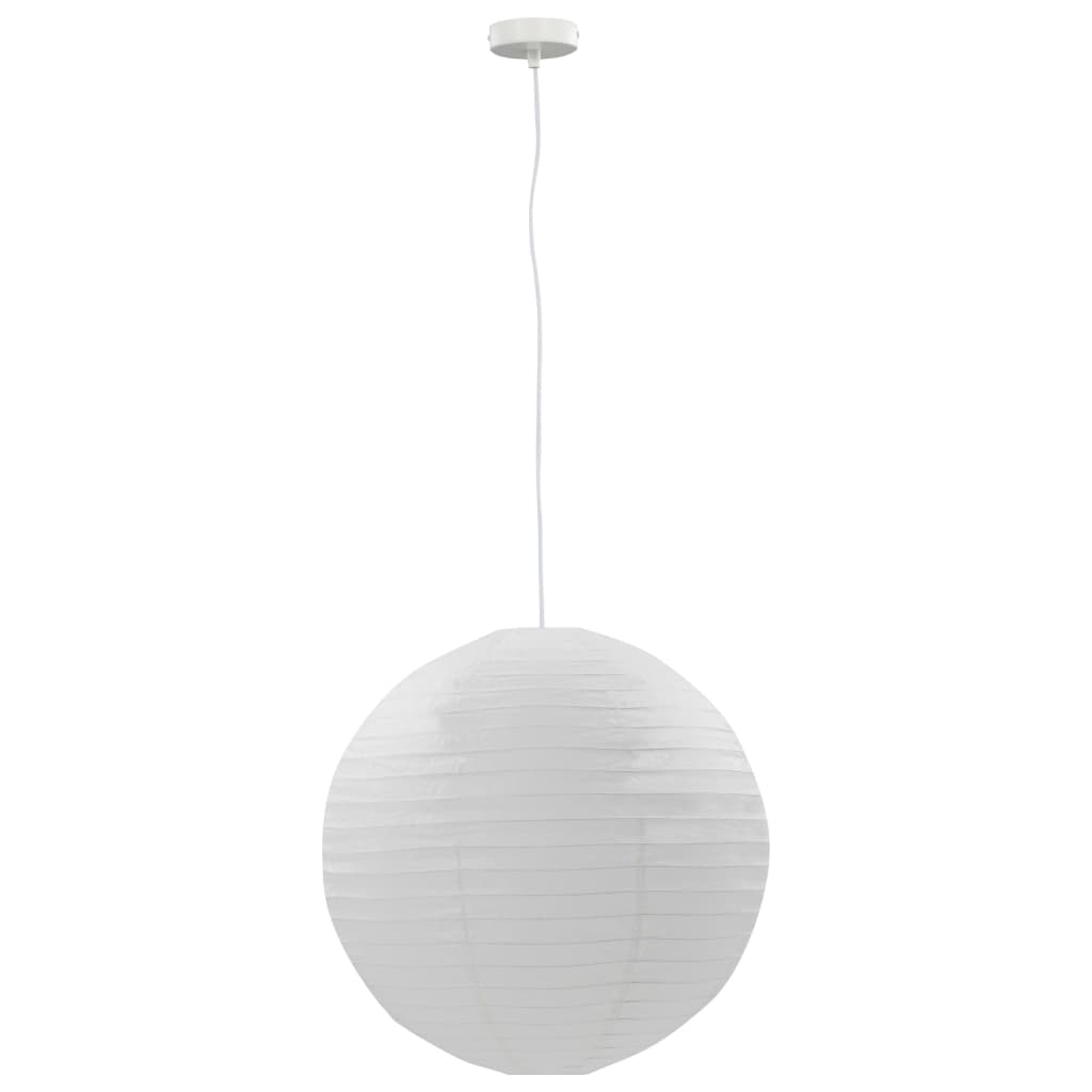 vidaXL Lámpara colgante blanca E27 Ø60 cm