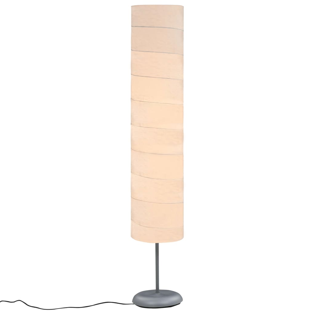 vidaXL Stojací lampa se stojanem 121 cm bílá E27
