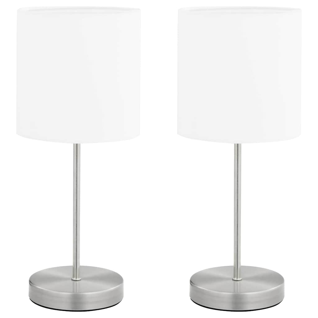 vidaXL Stolní lampy 2 ks dotykové tlačítko bílé E14