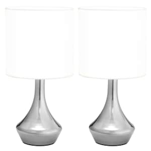 Stolní lampy 2 ks dotykové tlačítko bílé E14 - obrázek 3