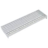 vidaXL Marches d'escalier 4 pcs Acier galvanisé forgé 700x240 mm