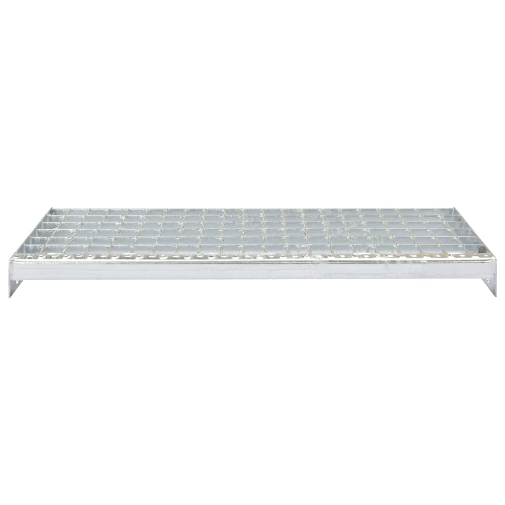 vidaXL Escalones 4 uds soldados por forja acero galvanizado 1000x240mm