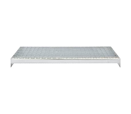 vidaXL Escalones 4 uds Press-locked acero galvanizado 800x240 mm