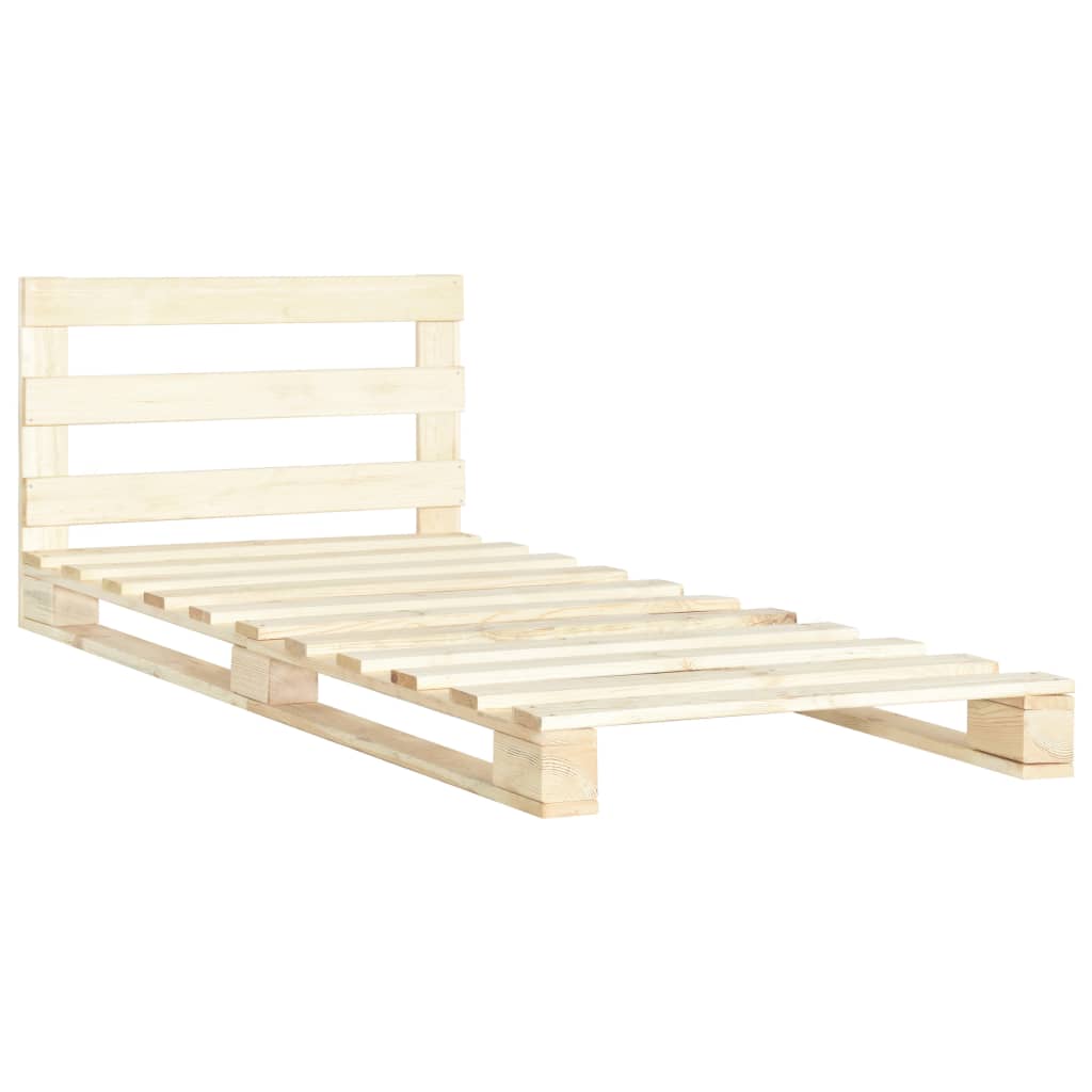 

vidaXL Bedframe pallet massief grenenhout 90x200 cm