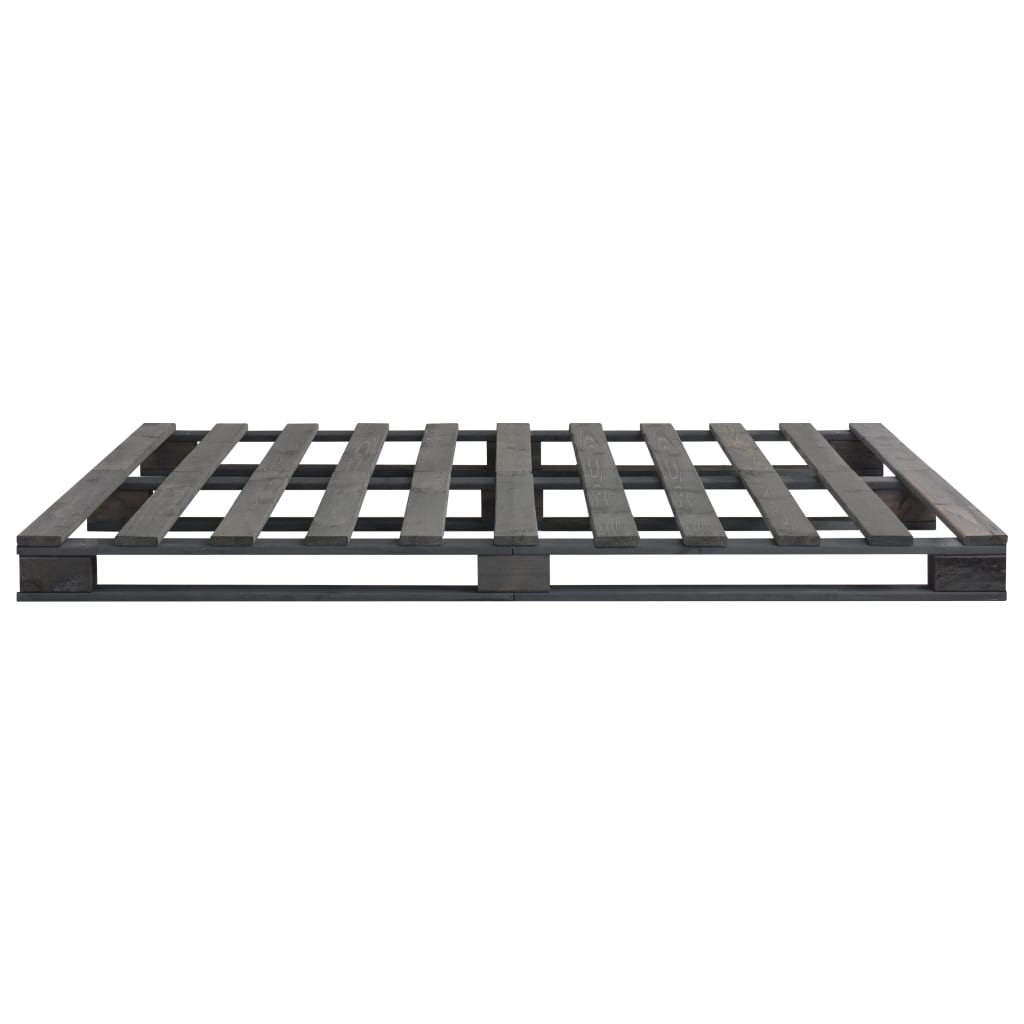 Alternativ bild 1 för VidaXl Pallsängram Grå Massiv Furu 160X200 Cm