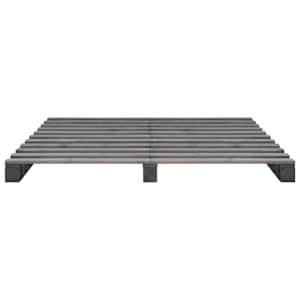 Rám postele z palet šedý masivní borovice 200 x 200 cm - obrázek 3