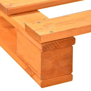 Rám postele z palet hnědý masivní borovice 90 x 200 cm - obrázek 6