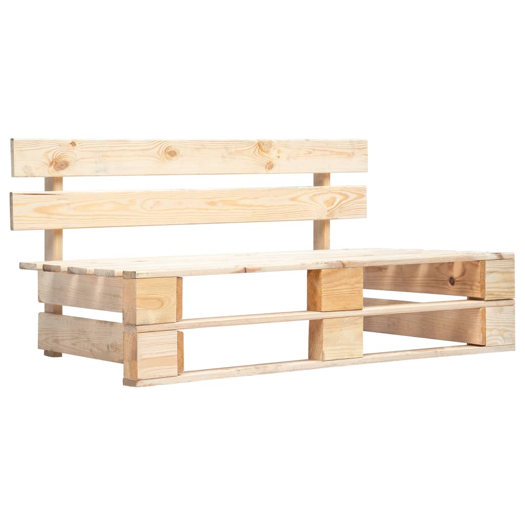 vidaXL Outdoor-Bank Paletten Holz