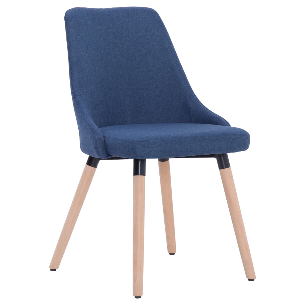 

vidaXL Eetkamerstoelen 6 st stof blauw