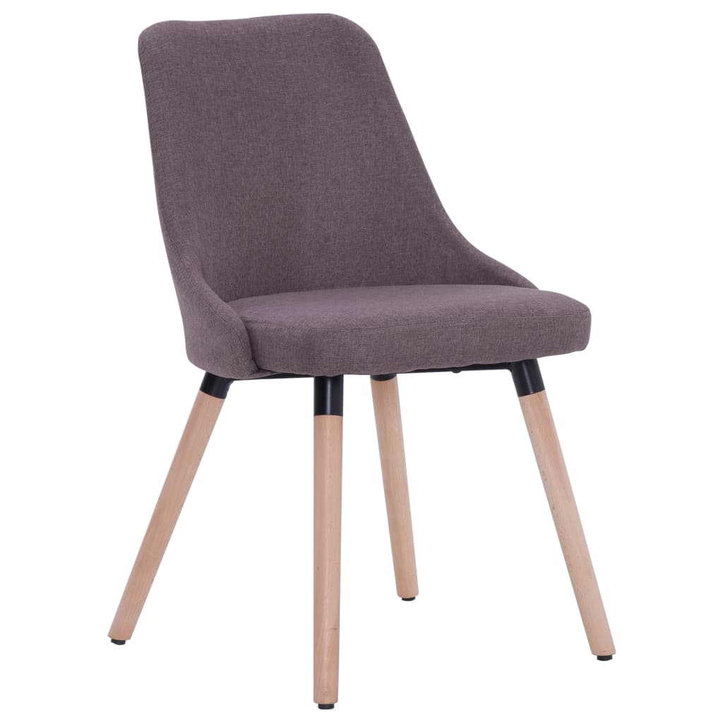 

vidaXL Eetkamerstoelen 6 st stof taupe