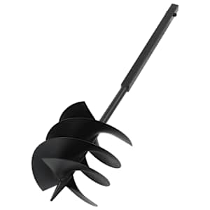 Zemní vrták s rukojetí 250 mm ocel černý - obrázek 3