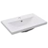 vidaXL sisseehitatud valamu, 61 x 39,5 x 18,5 cm, keraamiline, valge