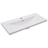 vidaXL sisseehitatud valamu, 91 x 39,5 x 18,5 cm, keraamiline, valge