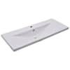 vidaXL sisseehitatud valamu, 101 x 39,5 x 18,5 cm, keraamiline, valge