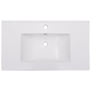 vidaXL Įmontuojamas praustuvas, baltas, 80,5x46,3x17,5cm, keramika