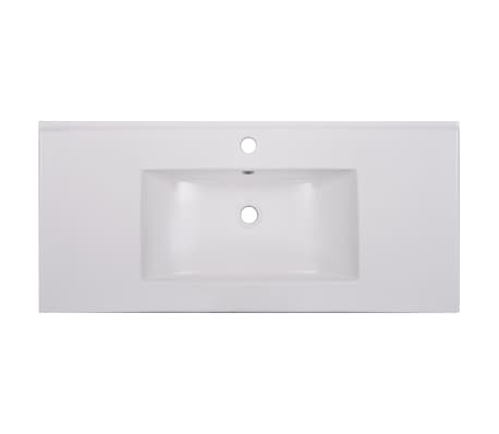 Lavatoio Ceramica Da Incasso.Vidaxl Lavabo Da Incasso 100 5x46 3x17 5 Cm Ceramica Bianco Lavandino Lavello Ebay