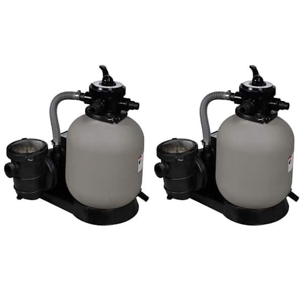 vidaXL liiva filterpumbad 2 tk, 600 W, 17 000 l/h