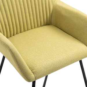 Jídelní židle 4 ks zelené textil - obrázek 6