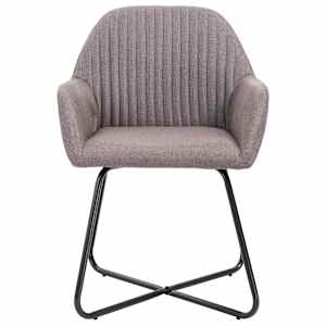 Jídelní židle 6 ks taupe textil - obrázek 3