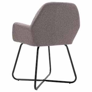 Jídelní židle 6 ks taupe textil - obrázek 5