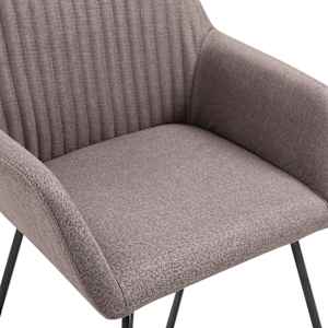 Jídelní židle 6 ks taupe textil - obrázek 6