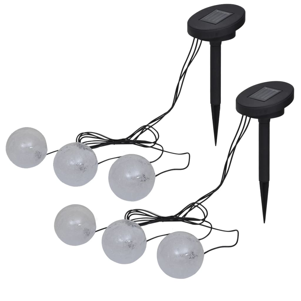 6 darab LED úszólámpa tavakhoz és medencékhez 