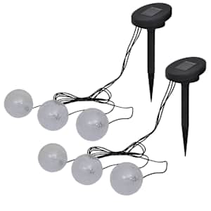 vidaXL ujuvlambid 6 tk, LED, tiiki ja basseini