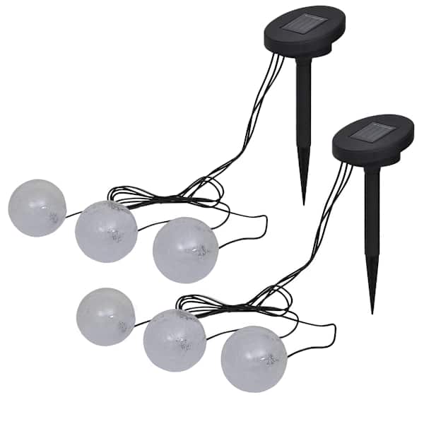 vidaXL ujuvlambid 6 tk, LED, tiiki ja basseini