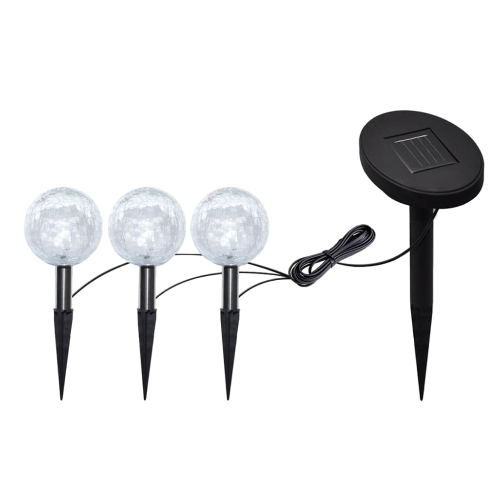 vidaXL Garden Lights 6 pcs LED with Spike Anchors & Solar Panels