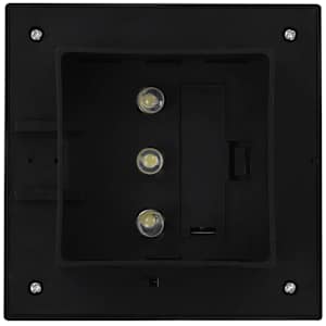 Zahradní solární lampy 12 ks LED čtvercové 12 cm černé - obrázek 8