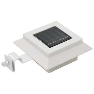 Zahradní solární lampy 12 ks LED čtvercové 12 cm bílé - obrázek 3