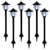 vidaXL p&auml;ikesepatareiga aiavalgustid 6 tk LED must