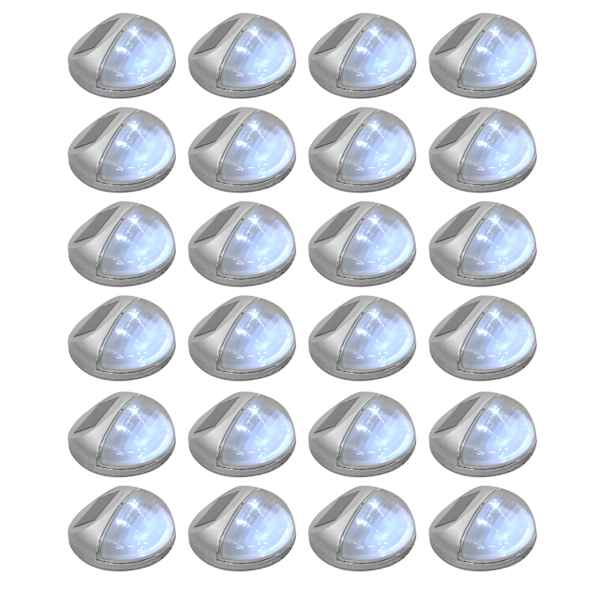 vidaXL p&auml;ikesepatareiga seinavalgustid, LED, 24 tk &uuml;mmargune, h&otilde;bedane