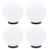 vidaXL LED-lambid, 4 tk, kera, 20 cm, PMMA