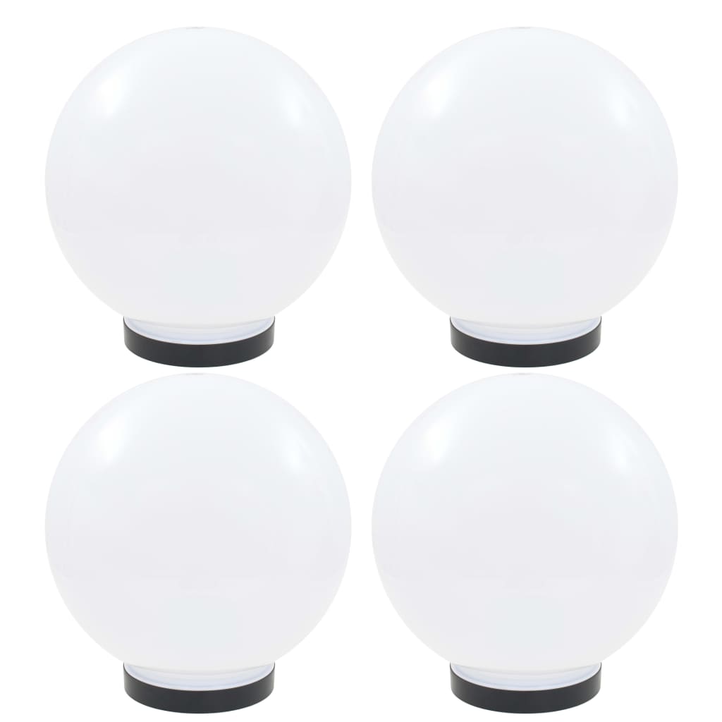 vidaXL Lămpi glob cu LED, 4 buc., 25 cm, PMMA, sferic vidaXL imagine model 2022