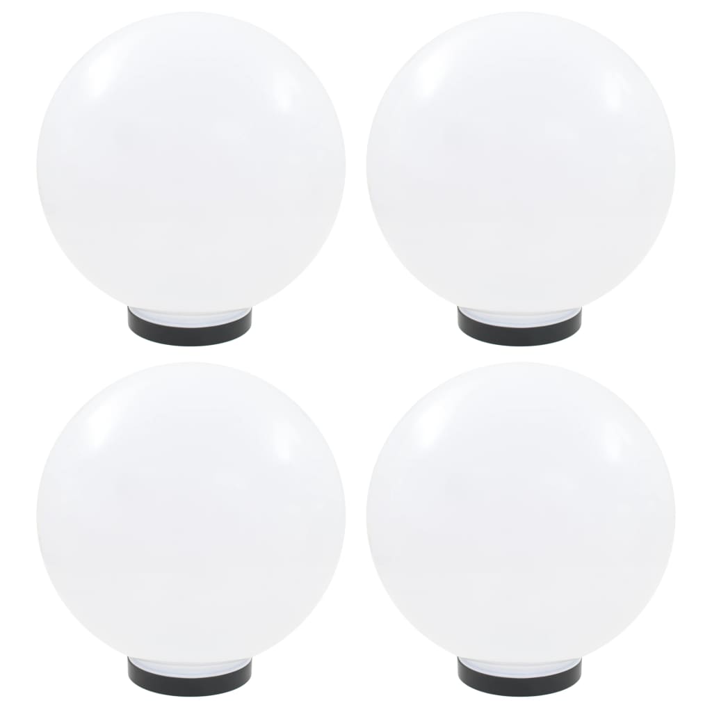 vidaXL Lămpi glob cu LED, 4 buc., 30 cm, PMMA, sferic vidaXL imagine noua 2022