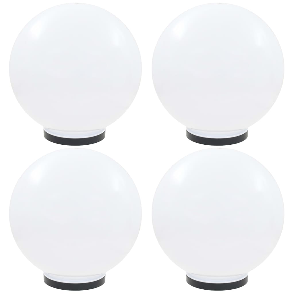 vidaXL Lampes à LED sous forme de boule 4 pcs Sphérique 40 cm PMMA 